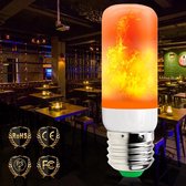 Led vuurlamp met standaard E27 fitting voor vlam effect in lantaarns, tuinlampen en als sfeerverlichting in huis. Lavalamp | lava lamp