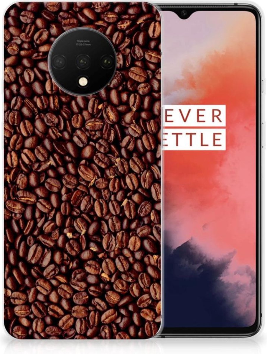 OnePlus 7T Siliconen Case Koffiebonen