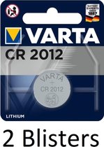 2 stuks (2 blisters a 1 st) Varta CR 2012 Single-use battery Lithium