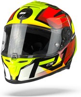 Scorpion Exo-R1 Air Infini Black Red Neon Yellow  Integraalhelm - Motorhelm - Maat S
