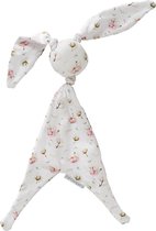 Cottonbaby Knuffeldoek Cottonflower - wit/roze