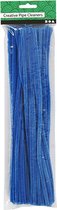 Creotime Chenille Draad 50 Stuks 30 Cm 6 Mm Donkerblauw