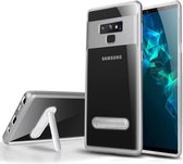 Kickstand hoesje voor Samsung S10 Plus Transparant Zilver