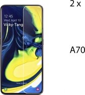 Samsung A70 glas screenprotector 2x gehard