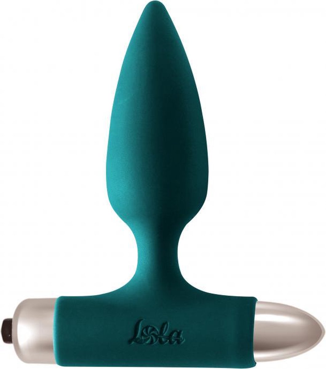 Goedkoopste Anale Buttplug- Vibratie- Bullet- Silicone - 10 functies- AAA batterij- Waterproof- Spice it up New Edition Glory Donkergroen