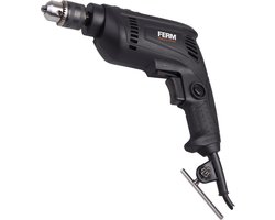 FERM Industrial – PDM1048P - Boormachine – 450W – 10MM – Metalen - kransboorkop - Variabele snelheid - Lock-on schakelaar - 3 meter rubber kabel - Compact - Professioneel - Elektrische boormachine - Boren - Schroeven