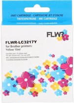 FLWR - Inktcartridge / LC-3217Y / Geel - Geschikt voor Brother