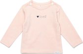 Noppies Meisjes T-shirt longsleeve Yvon met tekst - Peach Skin - Maat 68