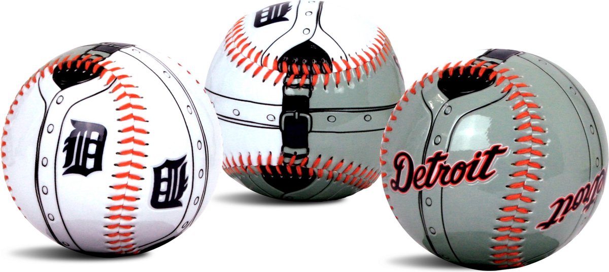 Rawlings Jersey Baseball Ball Detriots Tigers Honkbal