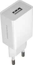 Chargeur USB universel Chargeroo - Chargeur domestique 12W / 2A - Adaptateur chargeur de téléphone - Blanc