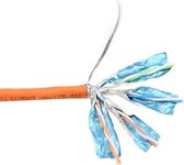 S-Impuls S/FTP CAT7 10 Gigabit netwerkkabel met vaste aders - LSZH / oranje - 25 meter