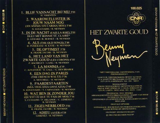 Benny Neyman - Het Zwarte Goud, Benny Neyman | CD (album) | Muziek | bol