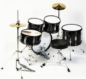 Fame 5 PC Junior Drumset Black Luis - Drum set