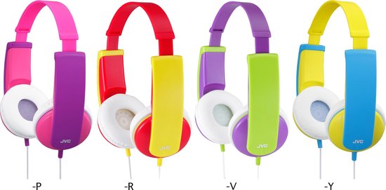 JVC HA-KD5 - On-ear kinder koptelefoon - Geel/Blauw - JVC