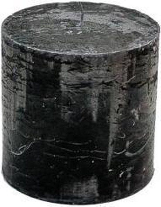 Stompkaars black - KaarsenKerstkaarsen - Paraffine - 10x10cm