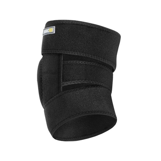 BRACOO KS10 Kniebandage - verstelbare neopreen kniebrace - rechter/linker knie - patella stabilisator opening - zwart