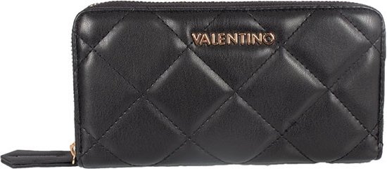 Valentino Bags Portemonnee / Portefeuille Dames - Ritsportemonnee - Ocarina - Imitatieleer - Zwart