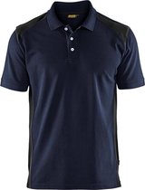 Blåkläder 3324-1050 Poloshirt Piqué Donker marineblauw/Zwart - Maat S