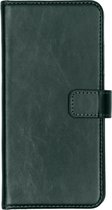 Selencia Hoesje Geschikt voor Huawei P30 Pro Hoesje Met Pasjeshouder - Selencia Echt Lederen Bookcase - Groen