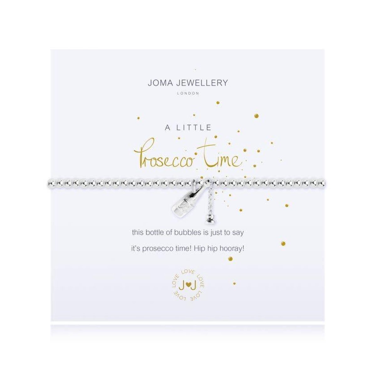 Joma Jewellery A Little - Prosecco Time - Armband Zilver