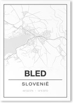 Poster/plattegrond BLED - 30x40cm