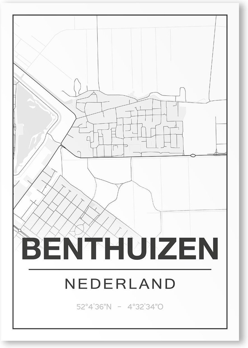 Poster/plattegrond BENTHUIZEN - A4