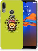 GSM Hoesje Motorola Moto E6 Plus Telefoonhoesje met Naam Doggy Biscuit