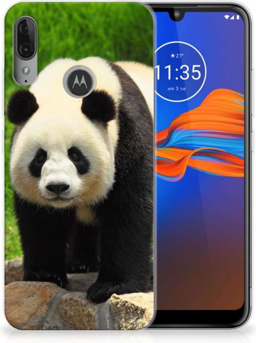 Motorola Moto E6 Plus TPU Hoesje Panda