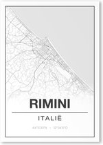 Poster/plattegrond RIMINI - 30x40cm