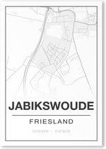 Poster/plattegrond JABIKSWOUDE - A4