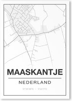 Poster/plattegrond MAASKANTJE - A4