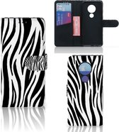 Nokia 7.2 | Nokia 6.2 Telefoonhoesje met Pasjes Zebra