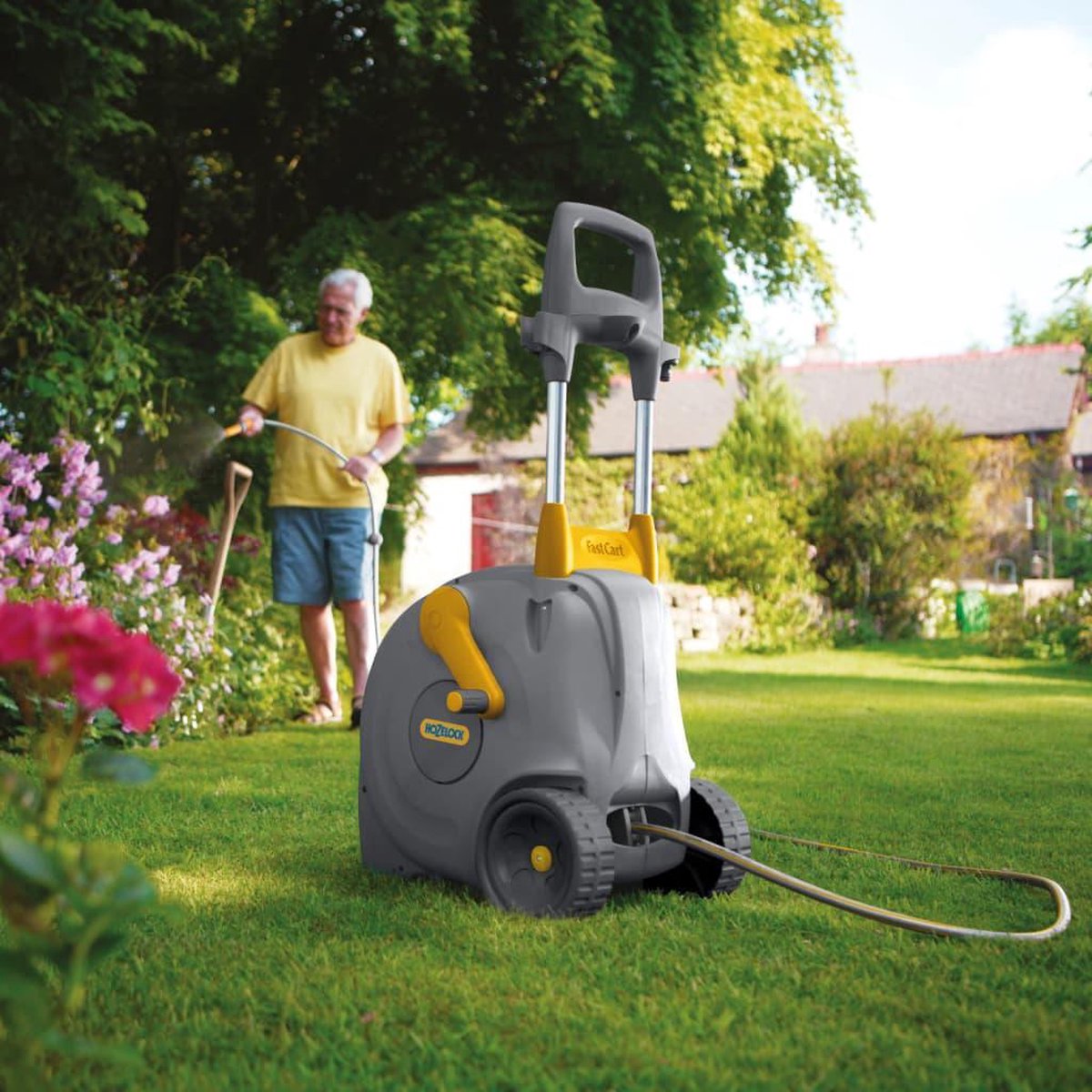 Hozelock Fast Cart chariot dévidoir + tuyau 40 m