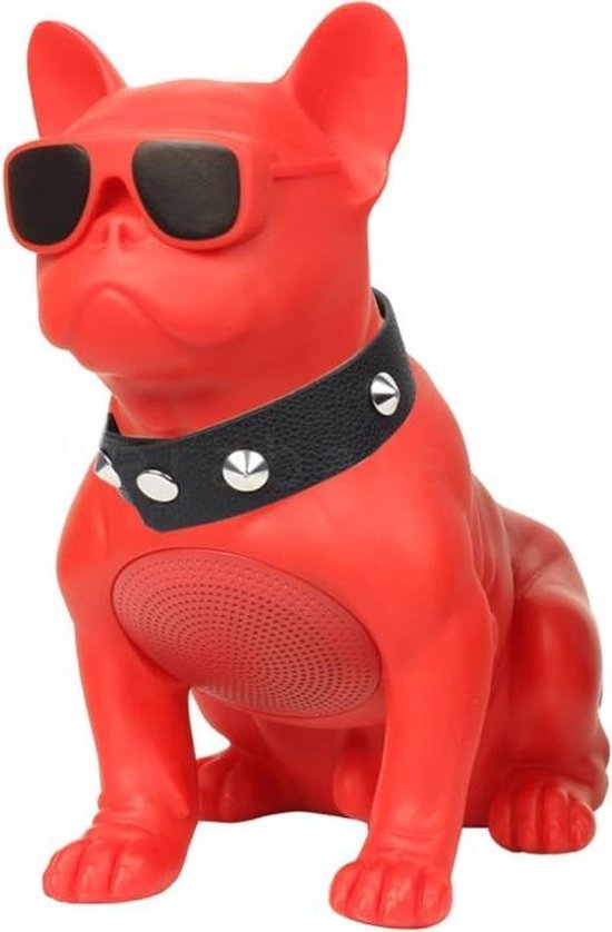 Franse Bulldog - Bluetooth Speaker - Bulldog Bluetooth Stereo Bass speaker  - Rood | bol.com