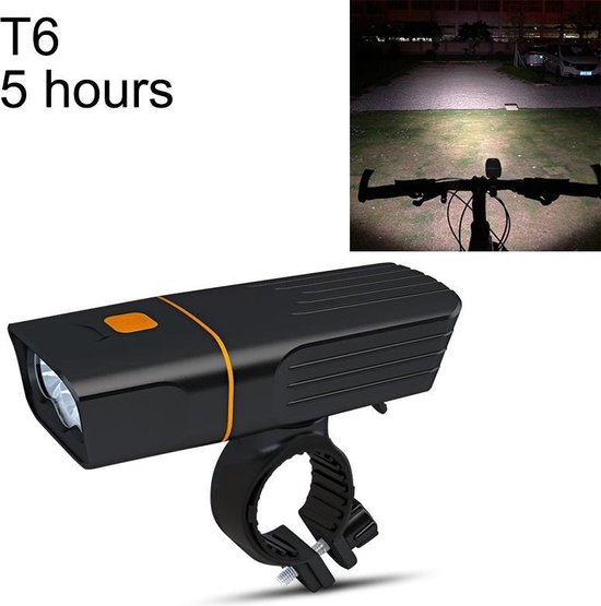 TK3 USB Charging Bicycle Light LED Flashlight (5 Hours T6 Lamp Beads