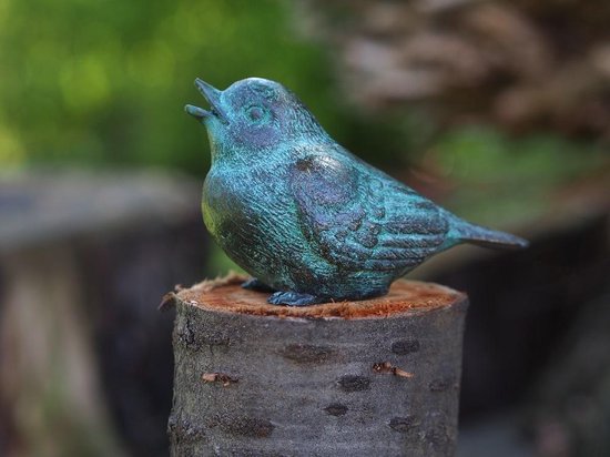 Huiswerk maken Toepassen Het apparaat Beeld brons - Tuinbeeld - Vogel - 8 cm hoog - Bronzartes | bol.com