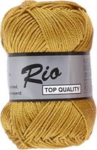 Lammy yarns Rio katoen garen - oker geel (846) - naald 3 a 3,5 mm - 1 bol