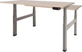 Zit Sta Bureau - Duo Elek 180x80 lindb. eik -alu frame