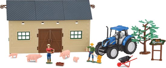 Jamara Boerderijset Met New Holland Tractor 1:32 12-delig