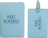 Make memories - Paspoorthoesje & luggage label - Giftbox