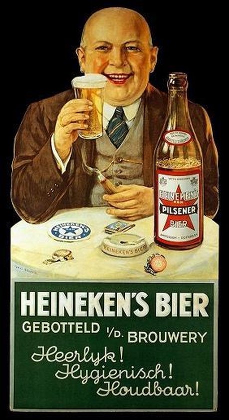 Metalen bord Heineken Bottled Vintage 20x30cm | bol.com