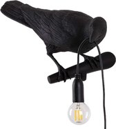 Seletti Bird Looking Wandlamp Rechts Zwart