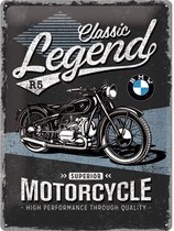 Panneau en métal BMW Classic Legend Motor 30 x 40 cm