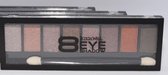 Leticia Well - Oogschaduw Palette - 8 tinten bruin - nummer 34450 55