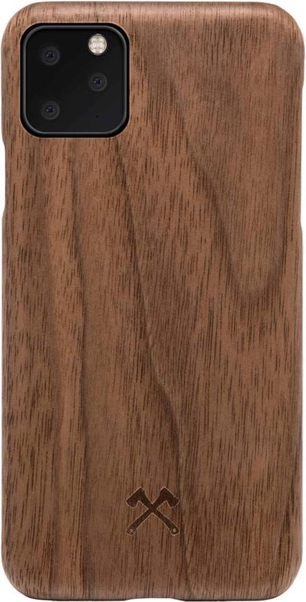 iPhone 11 Pro Max Backcase hoesje - Woodcessories - Walnotenhout - Hout