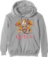 Queen Hoodie/trui -XL- Classic Crest Grijs