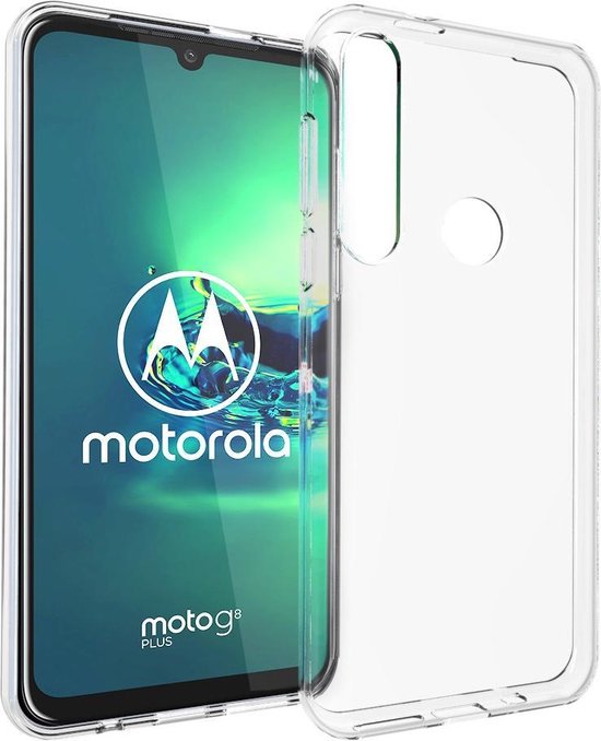 Accezz Hoesje Geschikt voor Motorola Moto G8 Plus Hoesje Siliconen - Accezz Clear Backcover - Transparant