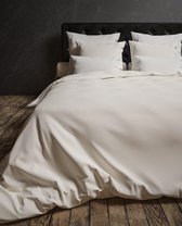 Dekbedovertrek Satijn Katoen 200x200/220 Off White Dots Exclusieve Kwaliteit