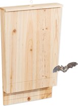 Relaxdays vleermuiskast groot - vleermuizenkast - vleermuishuis - hout - overwinteren - XL