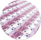 Stapel geld | Wanddecoratie | Ronde Plexiglas | 40CM x 40CM | Schilderij | Foto op plexiglas